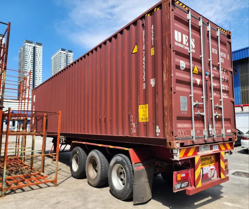 Container ready for delivery at our warehouse